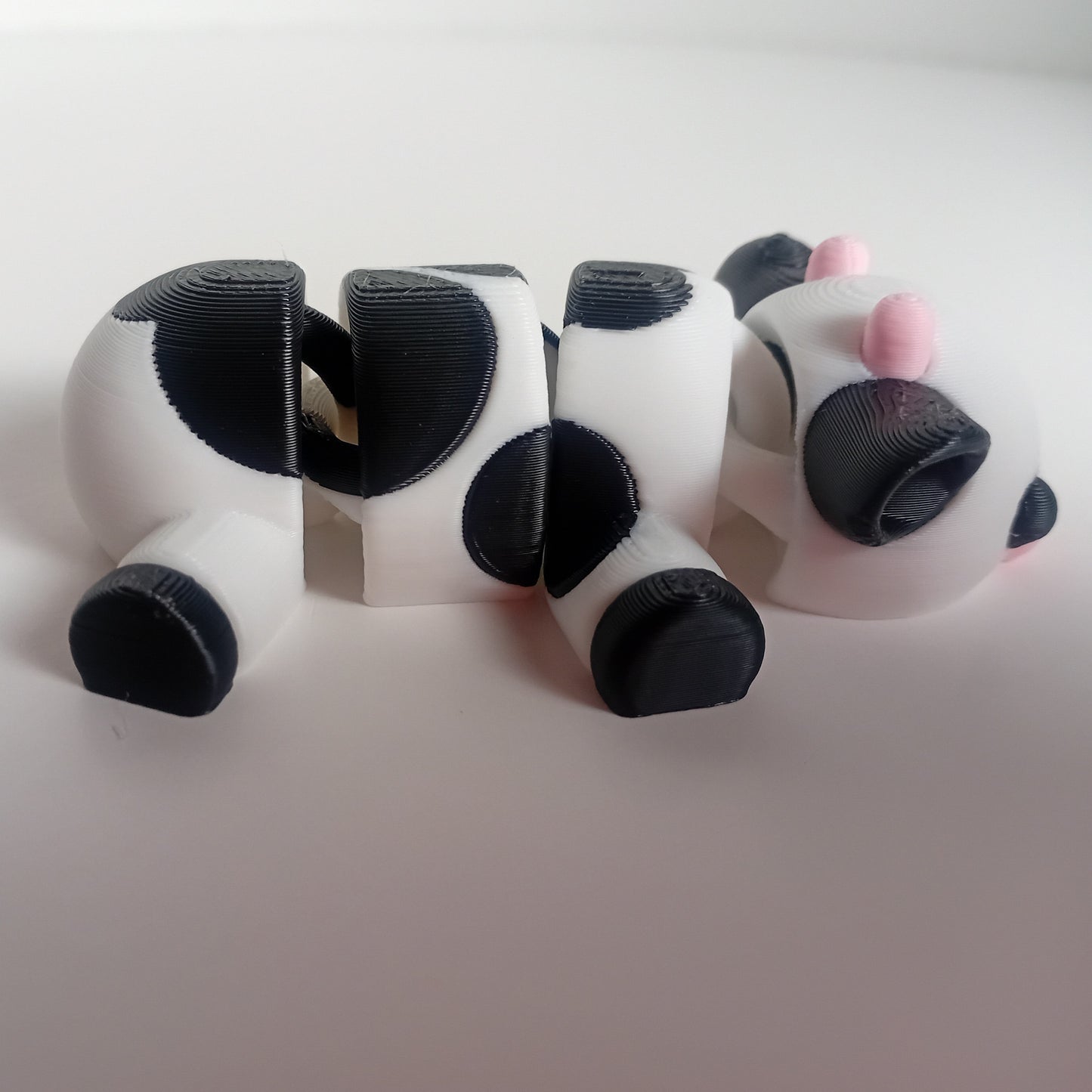 Articulated Animal Toys- Black and White Cow