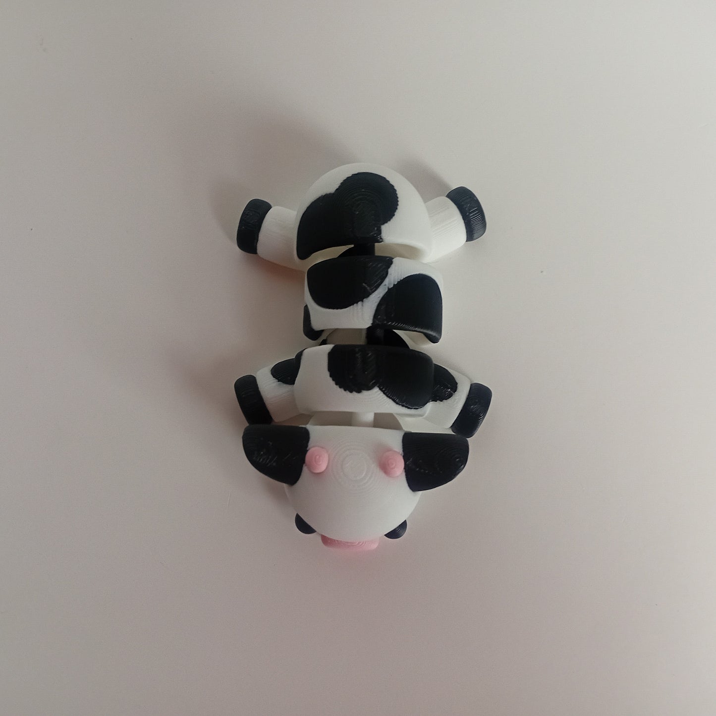 Articulated Animal Toys- Black and White Cow