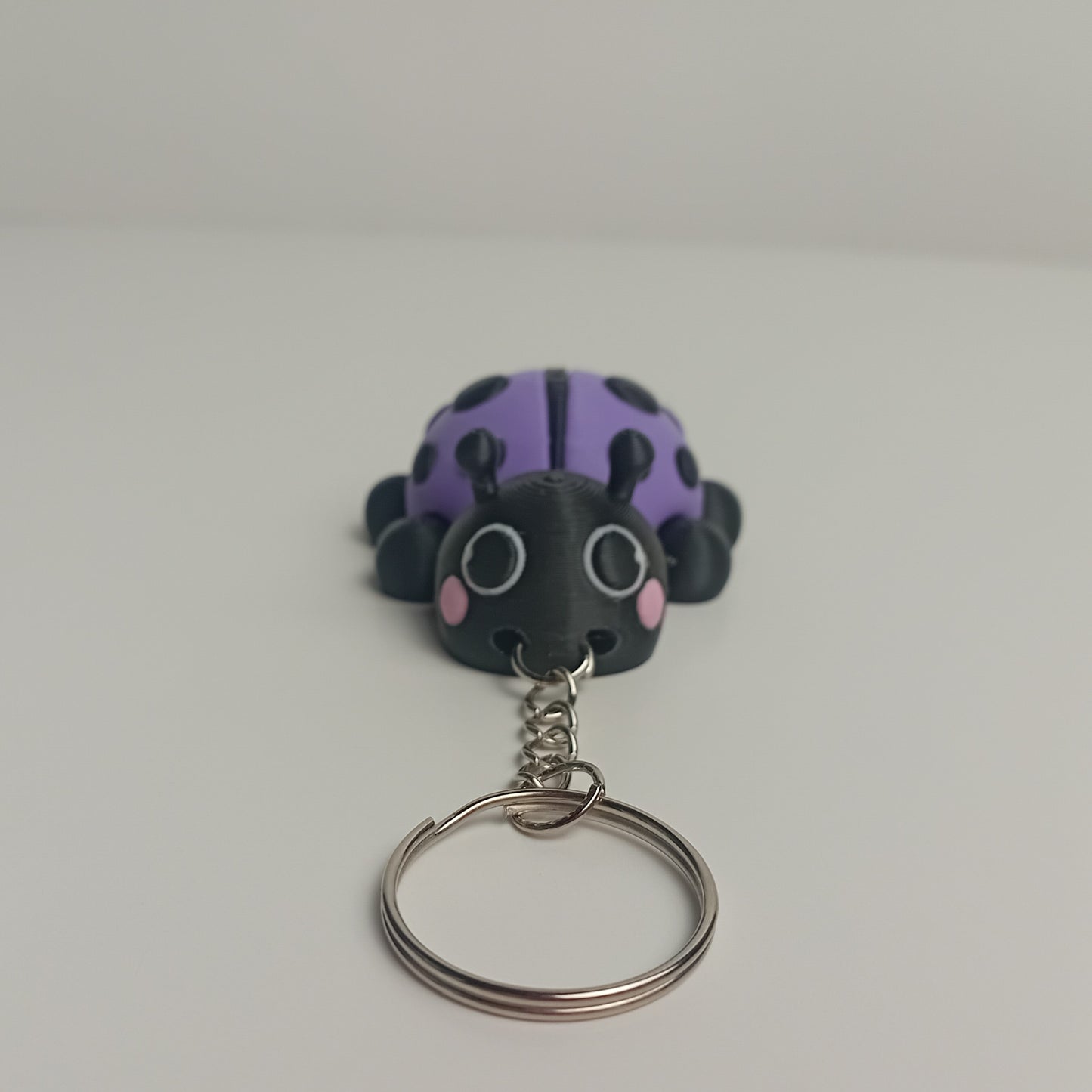 Animal Keychains- Purple Ladybug