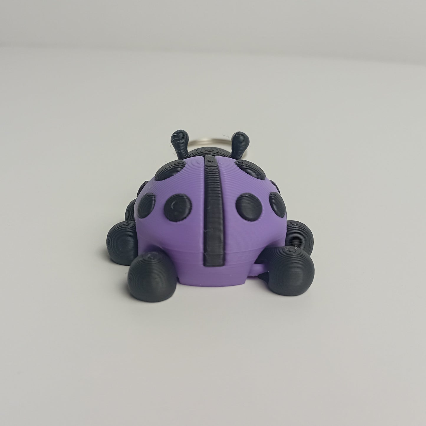 Animal Keychains- Purple Ladybug