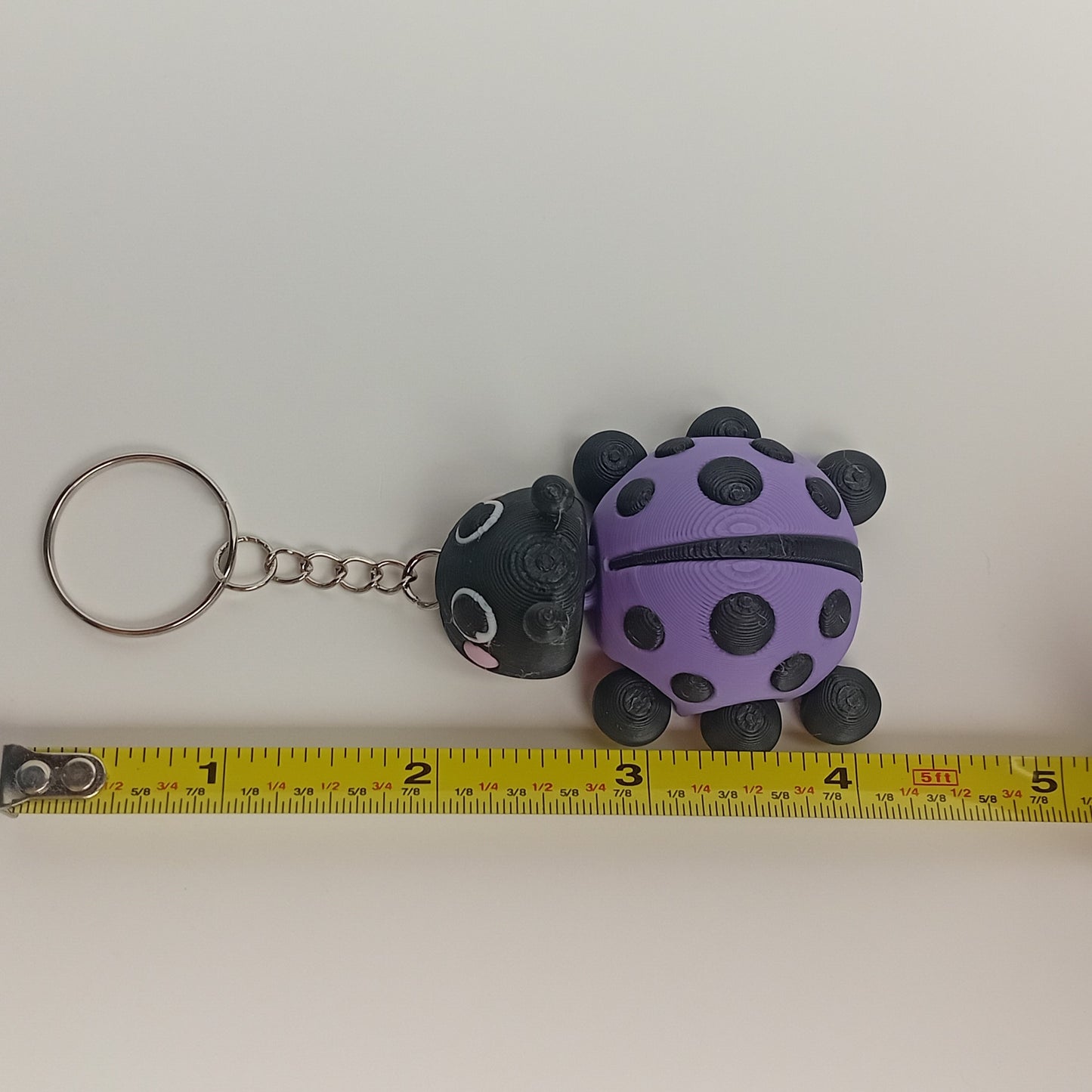 Animal Keychains- Purple Ladybug