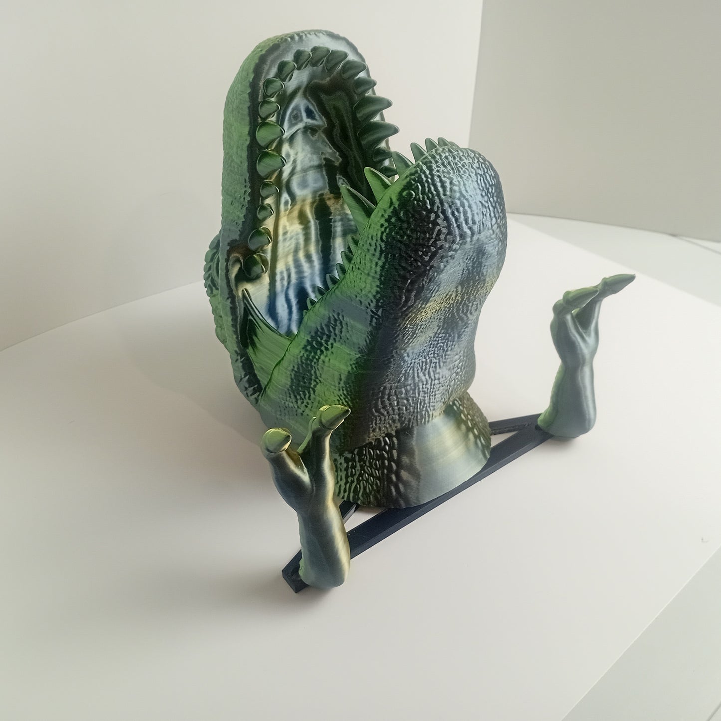 Wall Mounted Heads- Yellow and Green Tyrannosaurus Rex