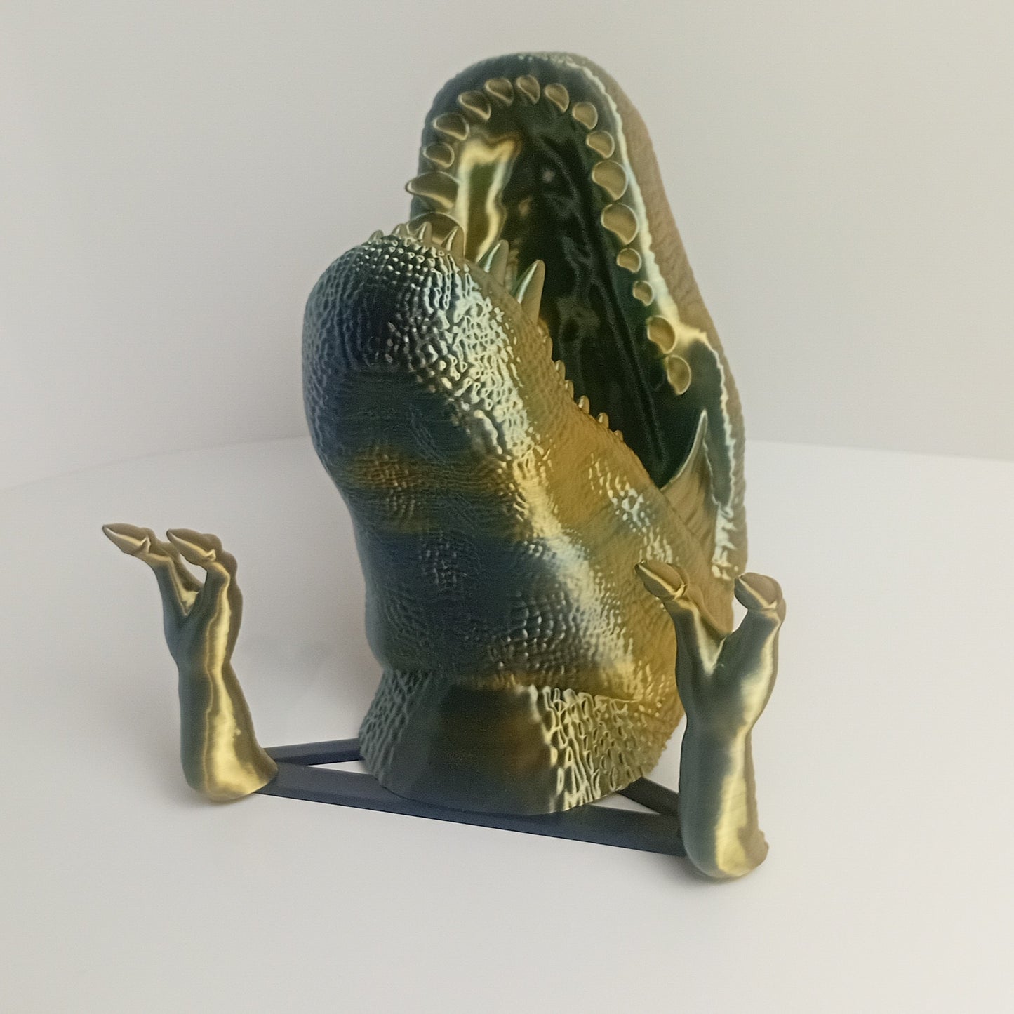 Wall Mounted Heads- Yellow and Green Tyrannosaurus Rex