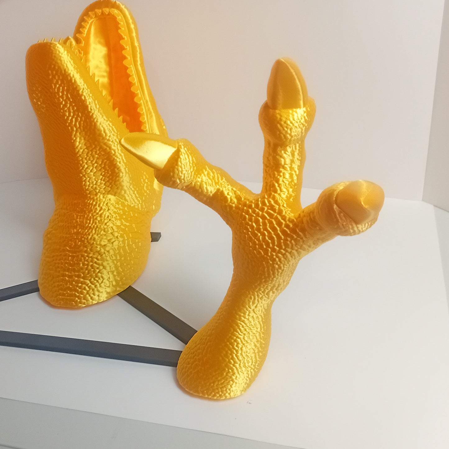 Wall Mounted Heads- Gold Velociraptor