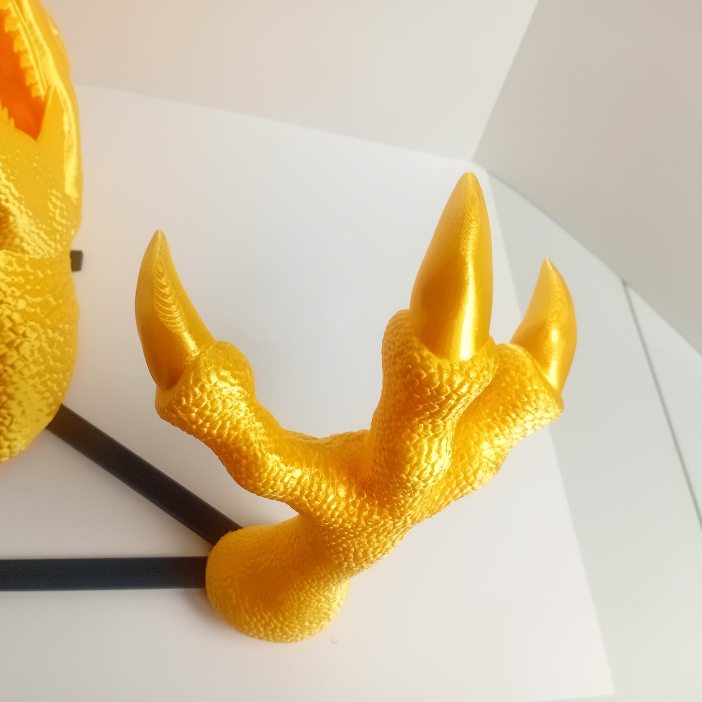 Wall Mounted Heads- Gold Velociraptor