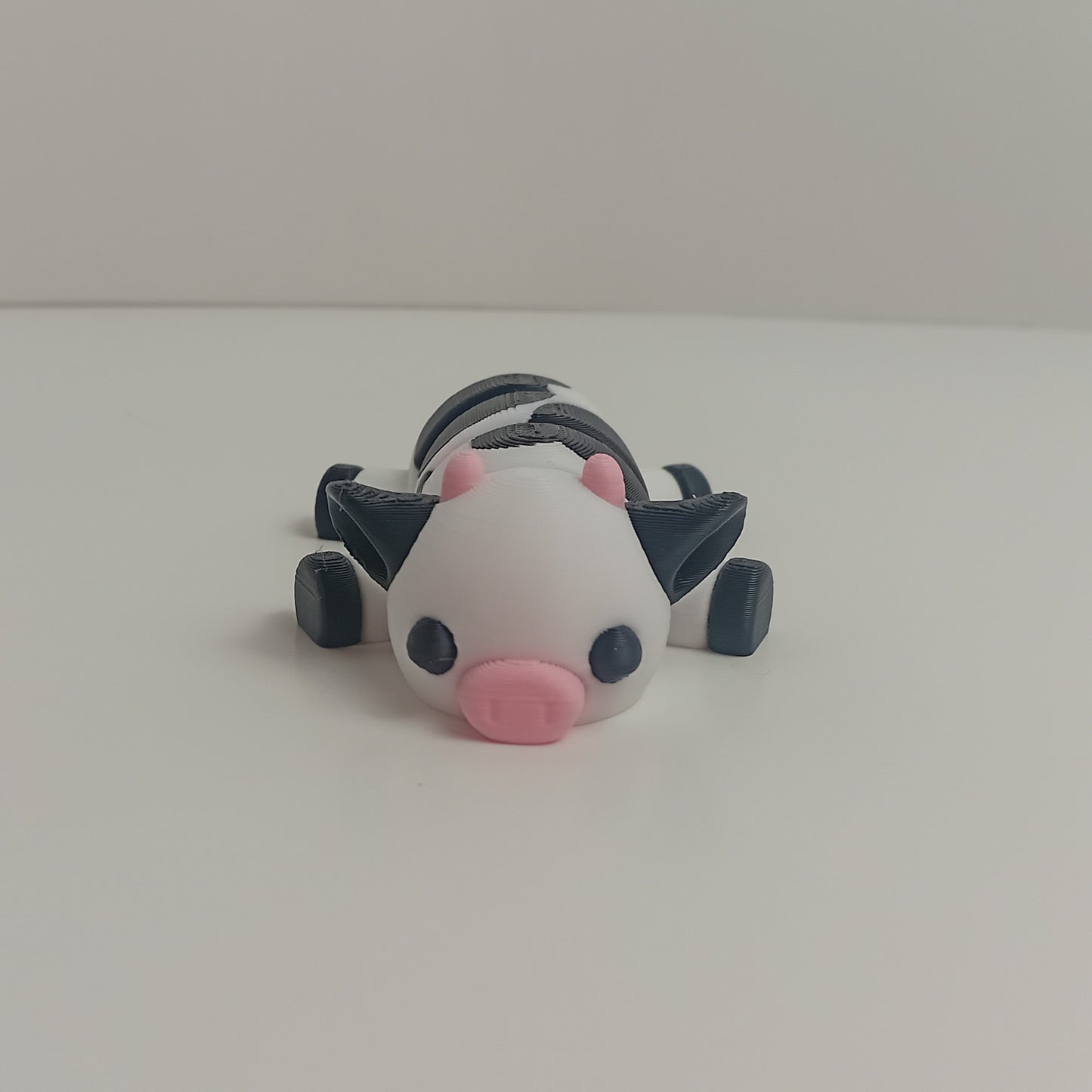 Articulated Animal Toys- Black and White Cow