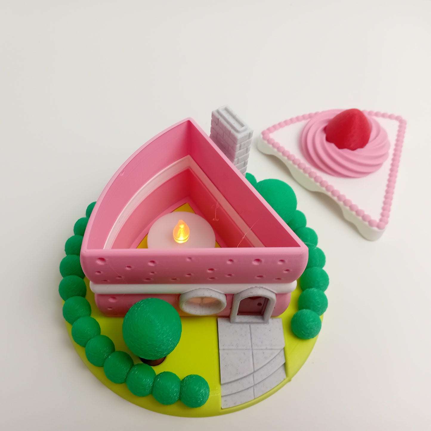 Strawberry Cake Fairy House