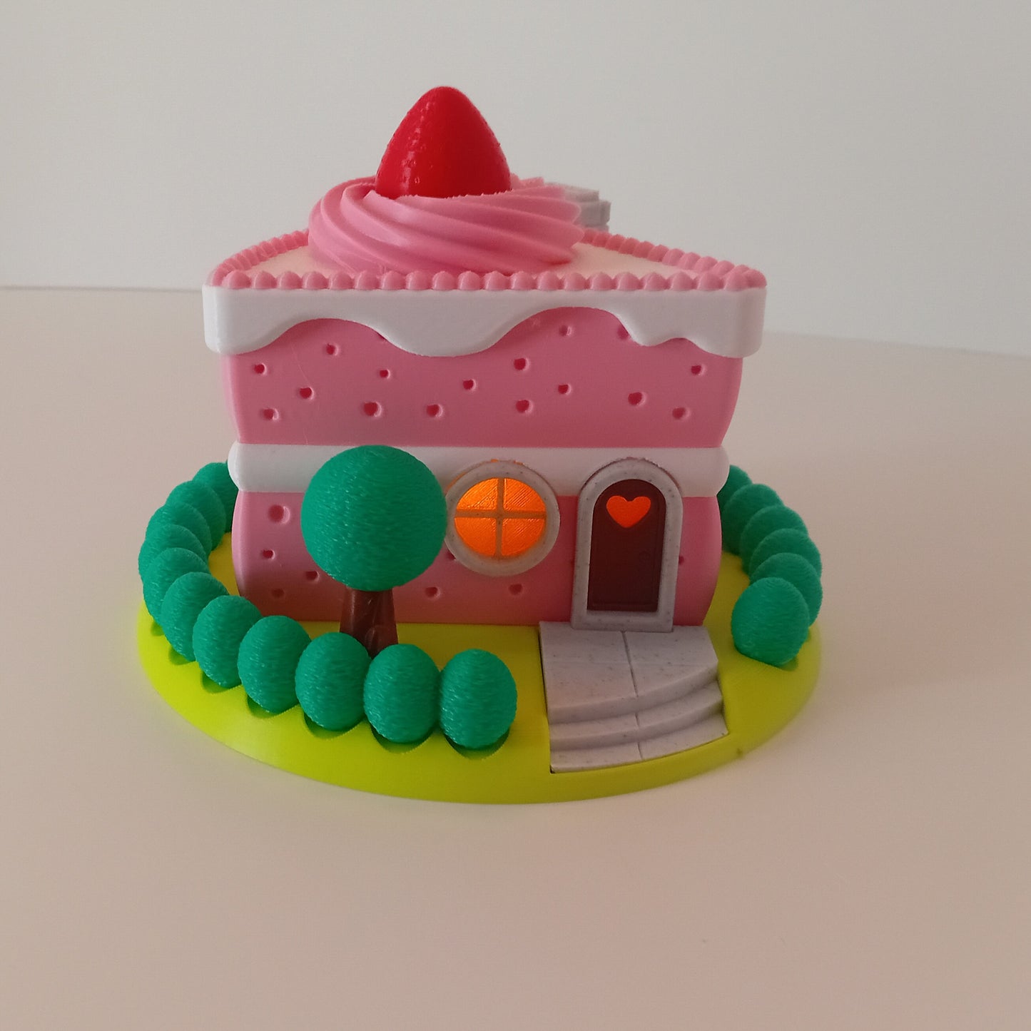 Strawberry Cake Fairy House