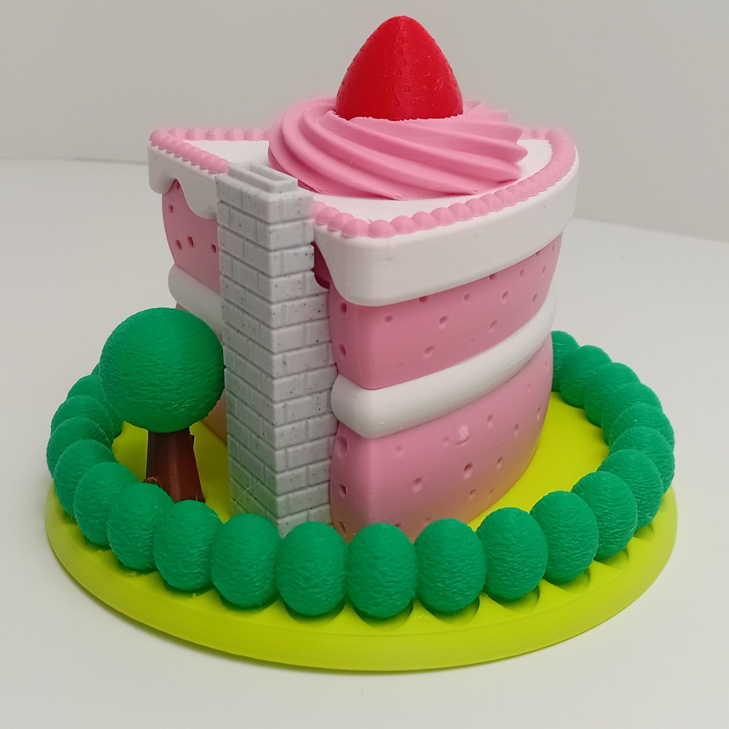 Strawberry Cake Fairy House
