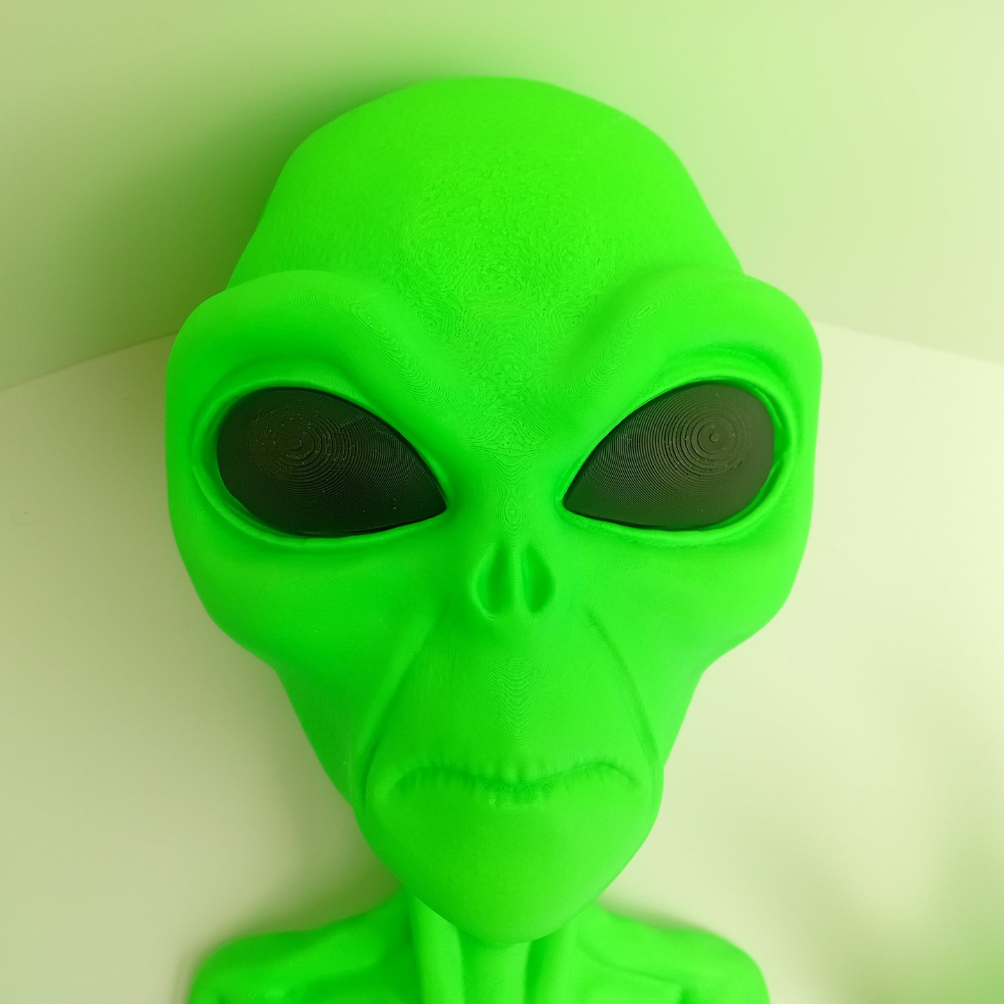 Large Green Alien Wall Mounted Head