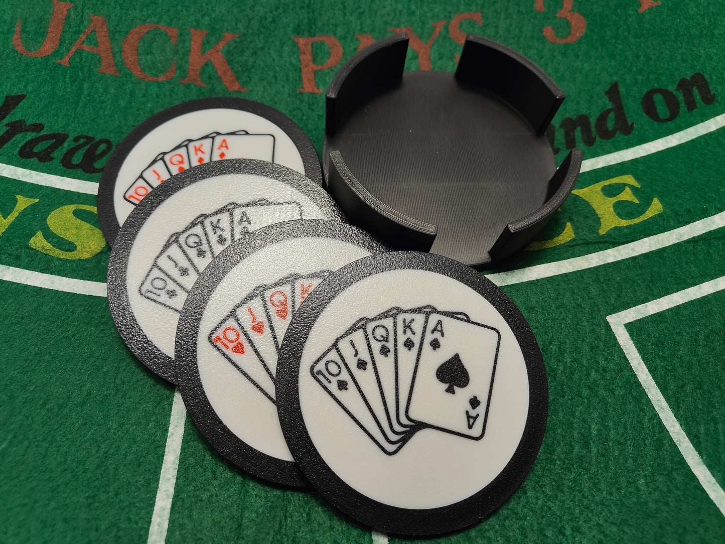 Royal Flush Drink Coasters