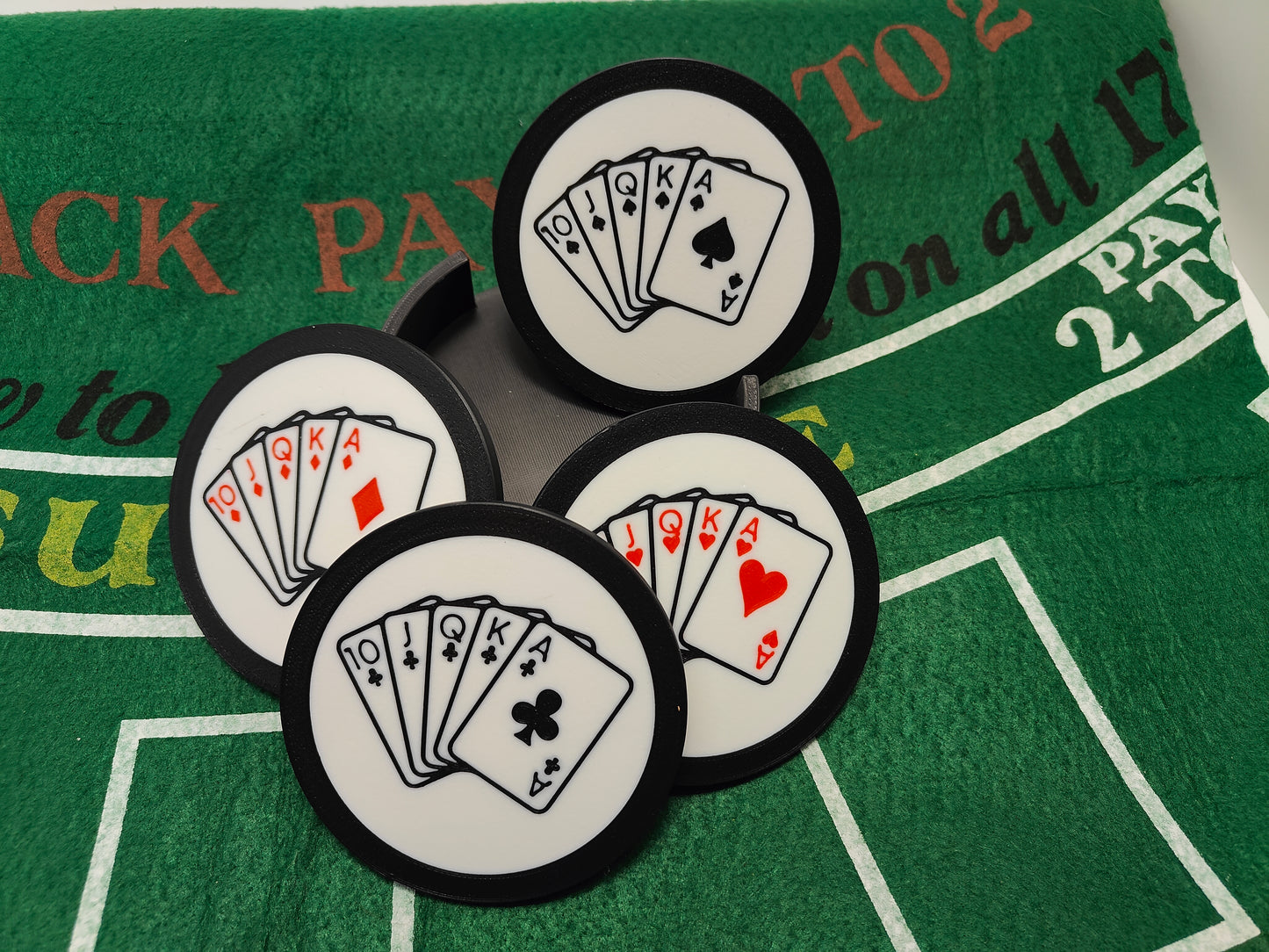 Royal Flush Drink Coasters