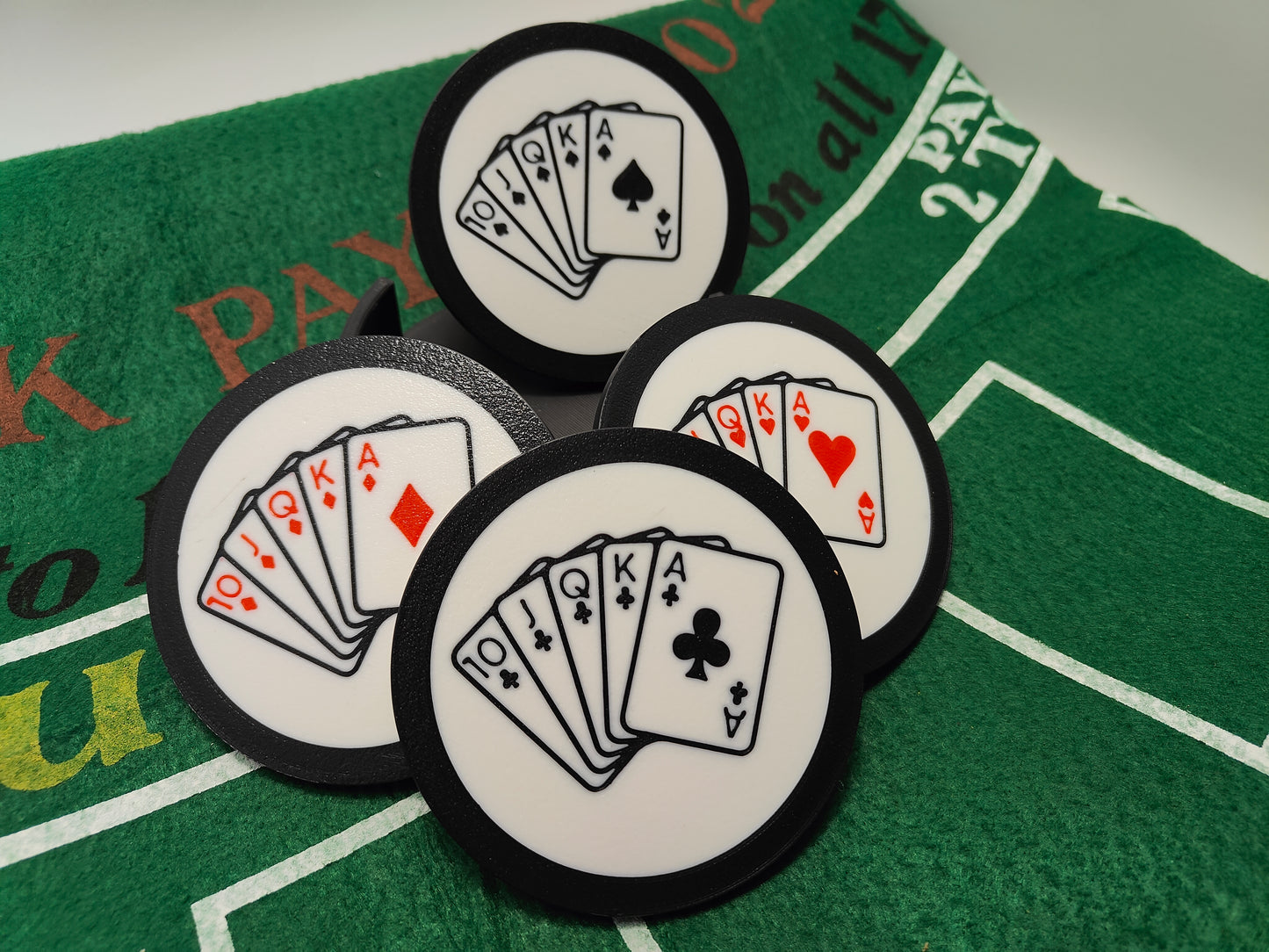 Royal Flush Drink Coasters