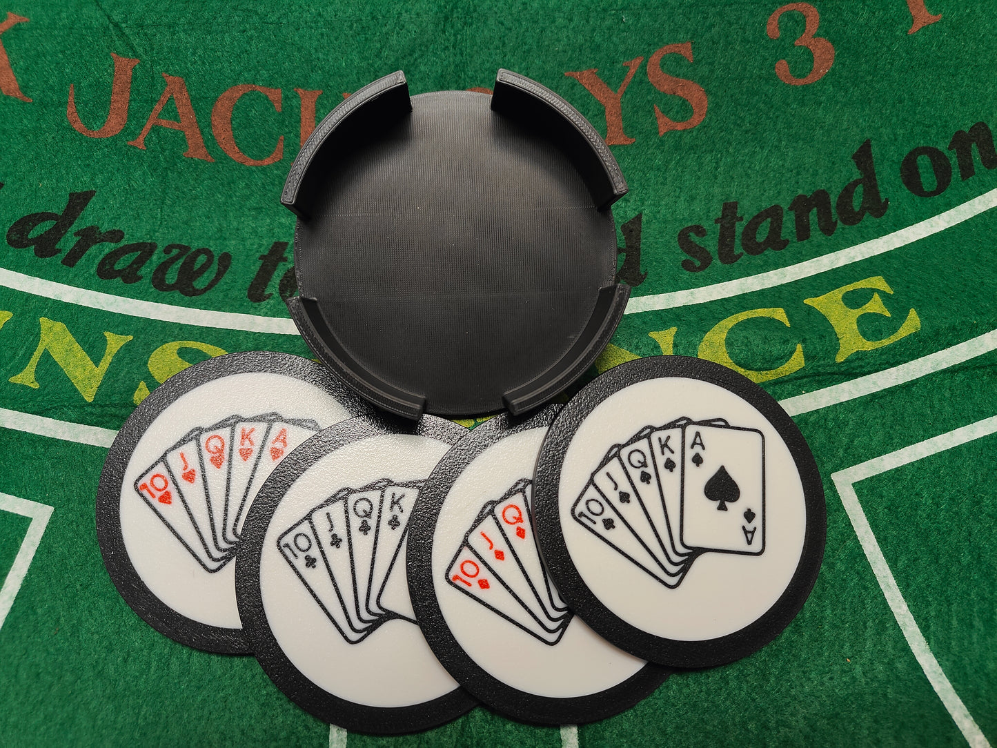 Royal Flush Drink Coasters