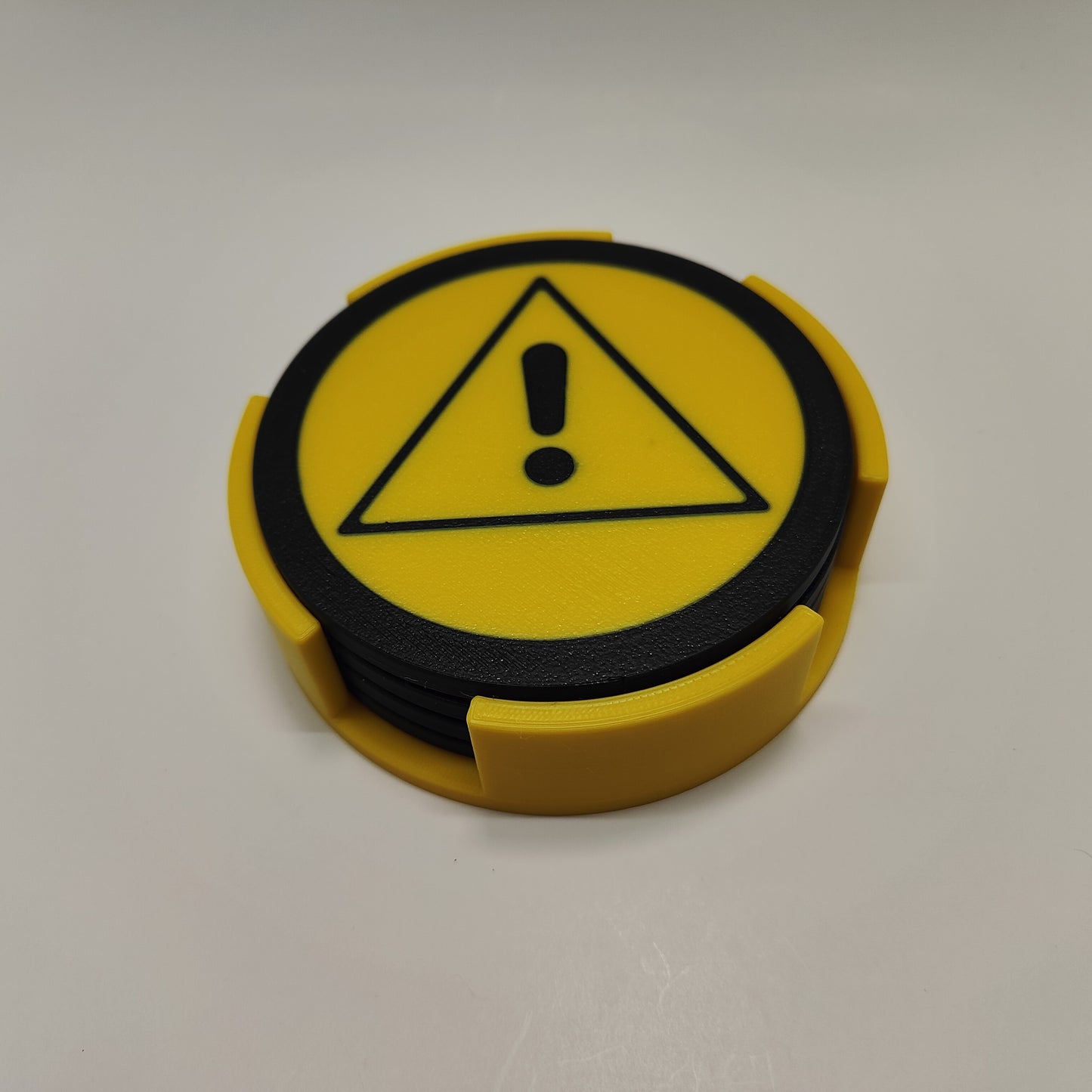 Drink Coasters featuring ISO 7010 General Danger Warning!