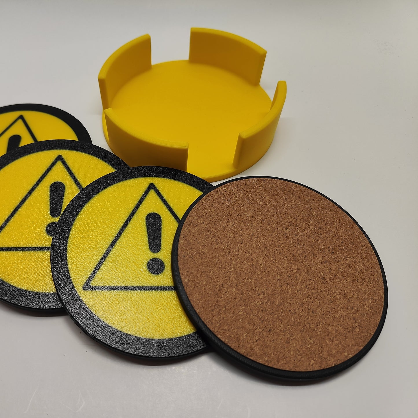 Drink Coasters featuring ISO 7010 General Danger Warning!