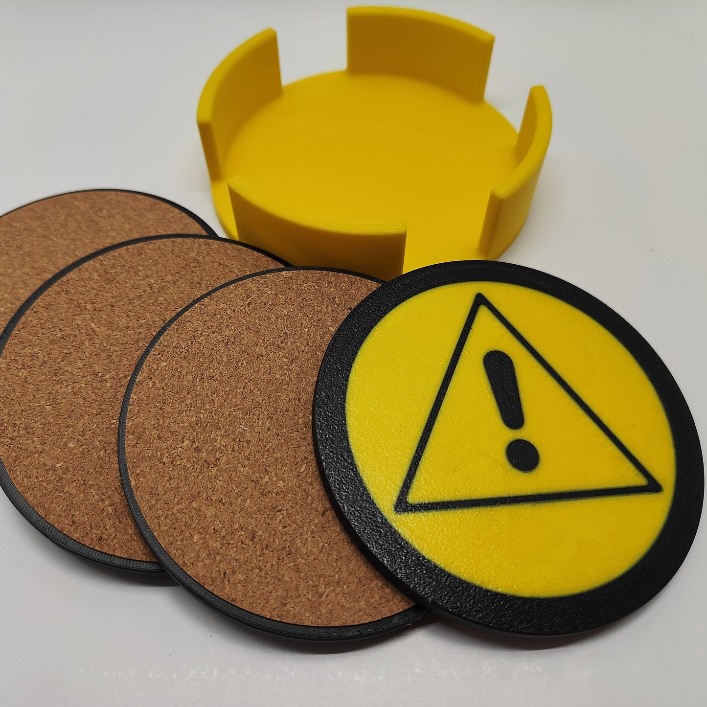 Drink Coasters featuring ISO 7010 General Danger Warning!