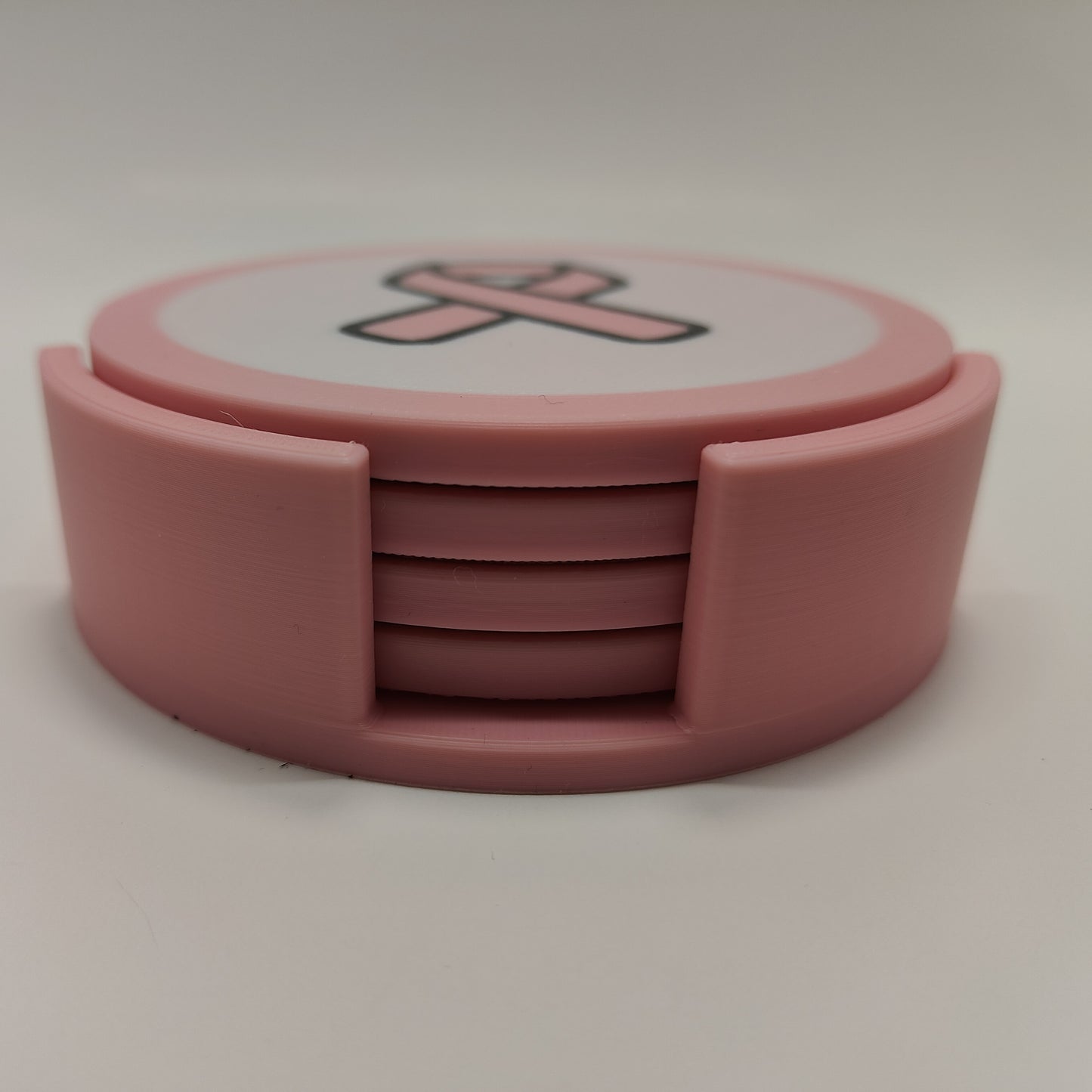 Pink Ribbon Drink Coasters