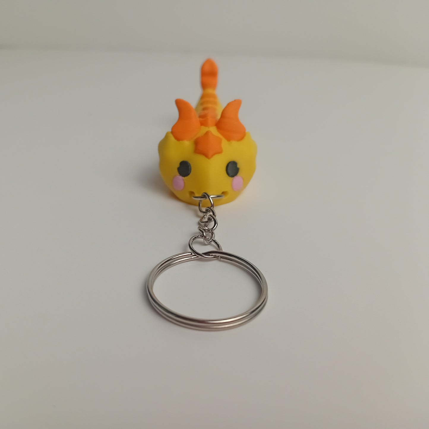 Animal Keychains- Yellow and Orange Dragon