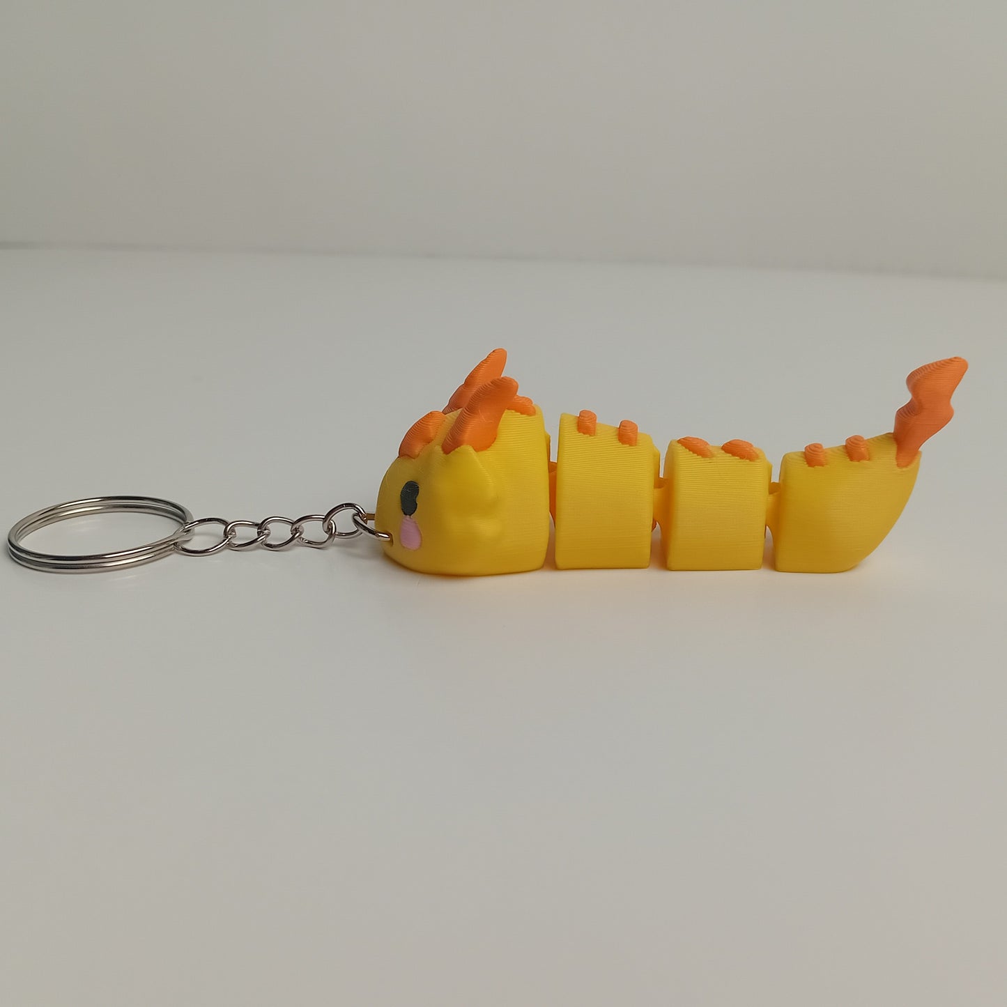 Animal Keychains- Yellow and Orange Dragon