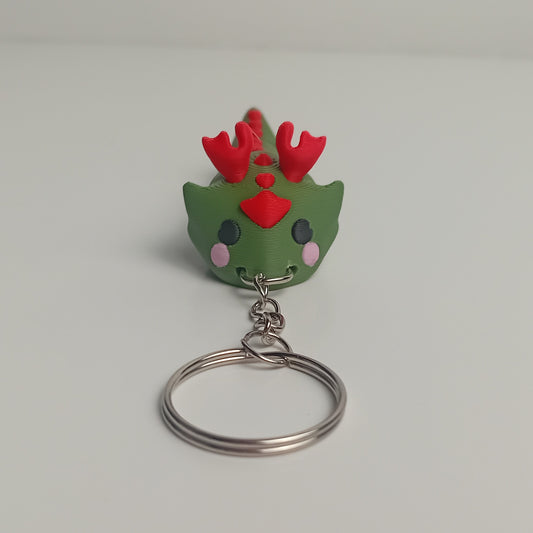 Animal Keychains- Green and Red Dragon