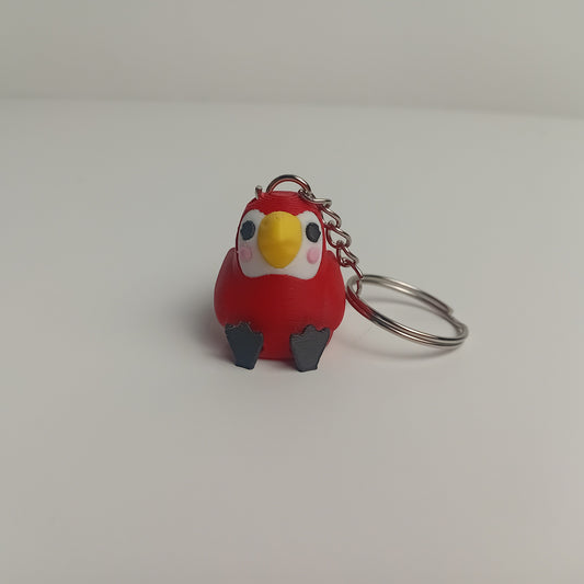Animal Keychains- Red Parrot
