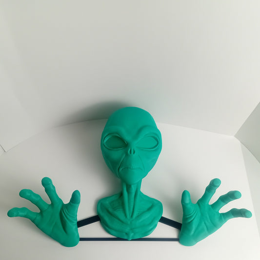 Wall Mounted Heads- Green Alien