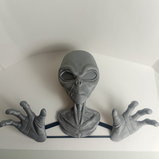 Wall Mounted Heads- Grey Alien