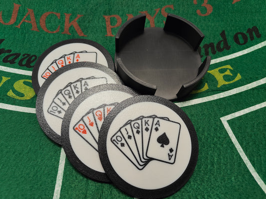 Royal Flush Drink Coasters