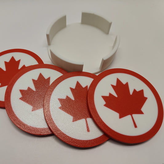 Drink Coasters featuring a Canadian Maple Leaf!